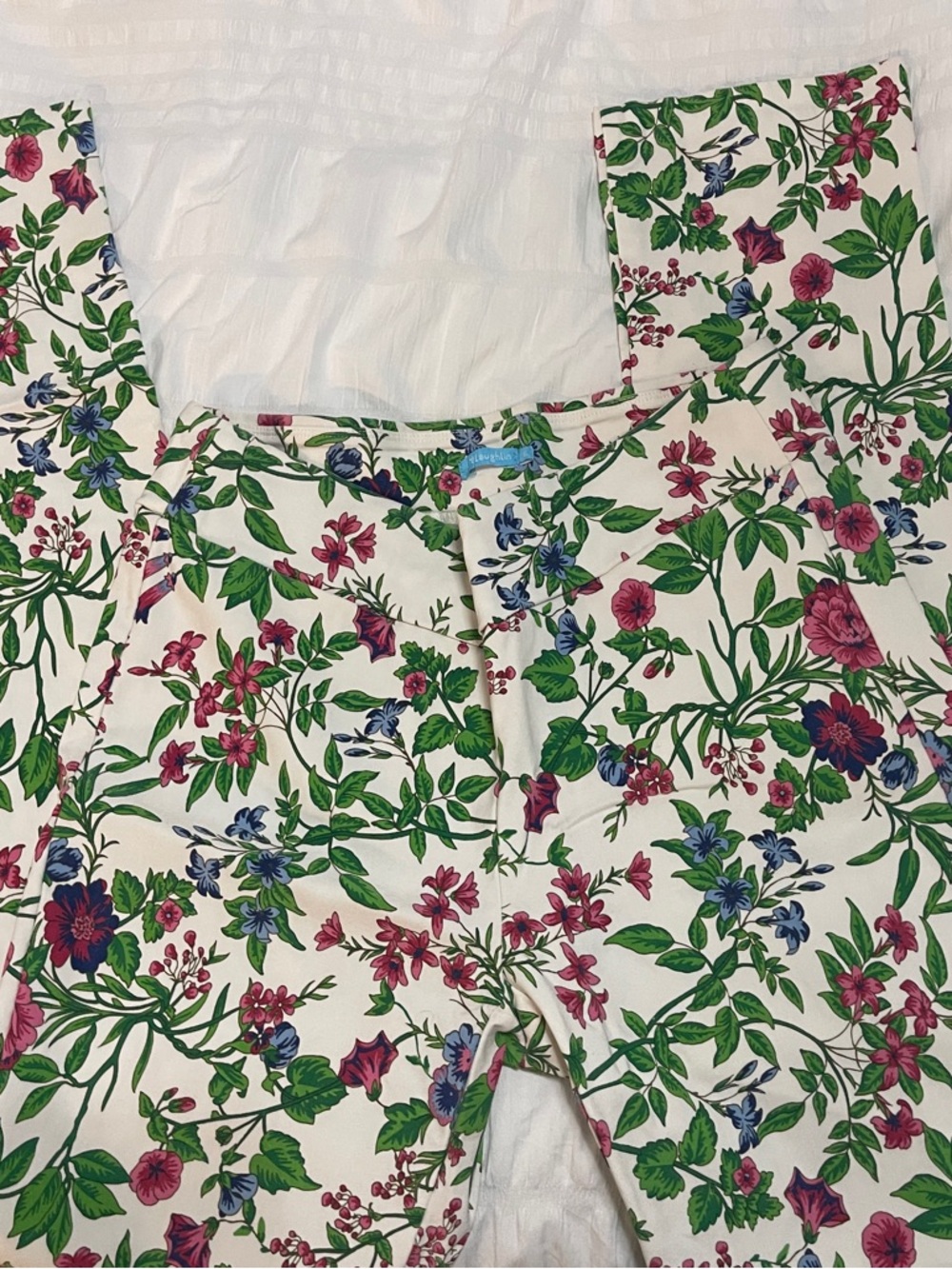J.McLaughlin Floral Print Pants - Pink & Green Botanical Pattern - Picture 2 of 5
